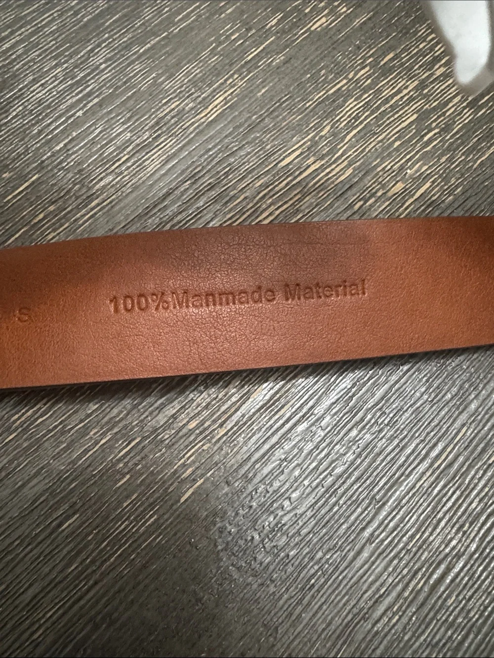 Relic By Fossil Chestnut Leather Belt with Silver Floral Slider